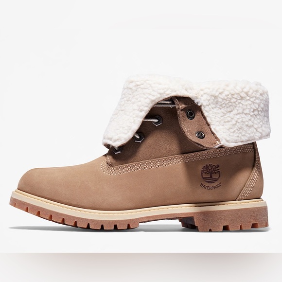 Women's Timberland Authentics Waterproof Roll-Top Boot size 9 brown - Picture 4 of 15